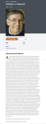 Obituary: Anthony A. Schuerch